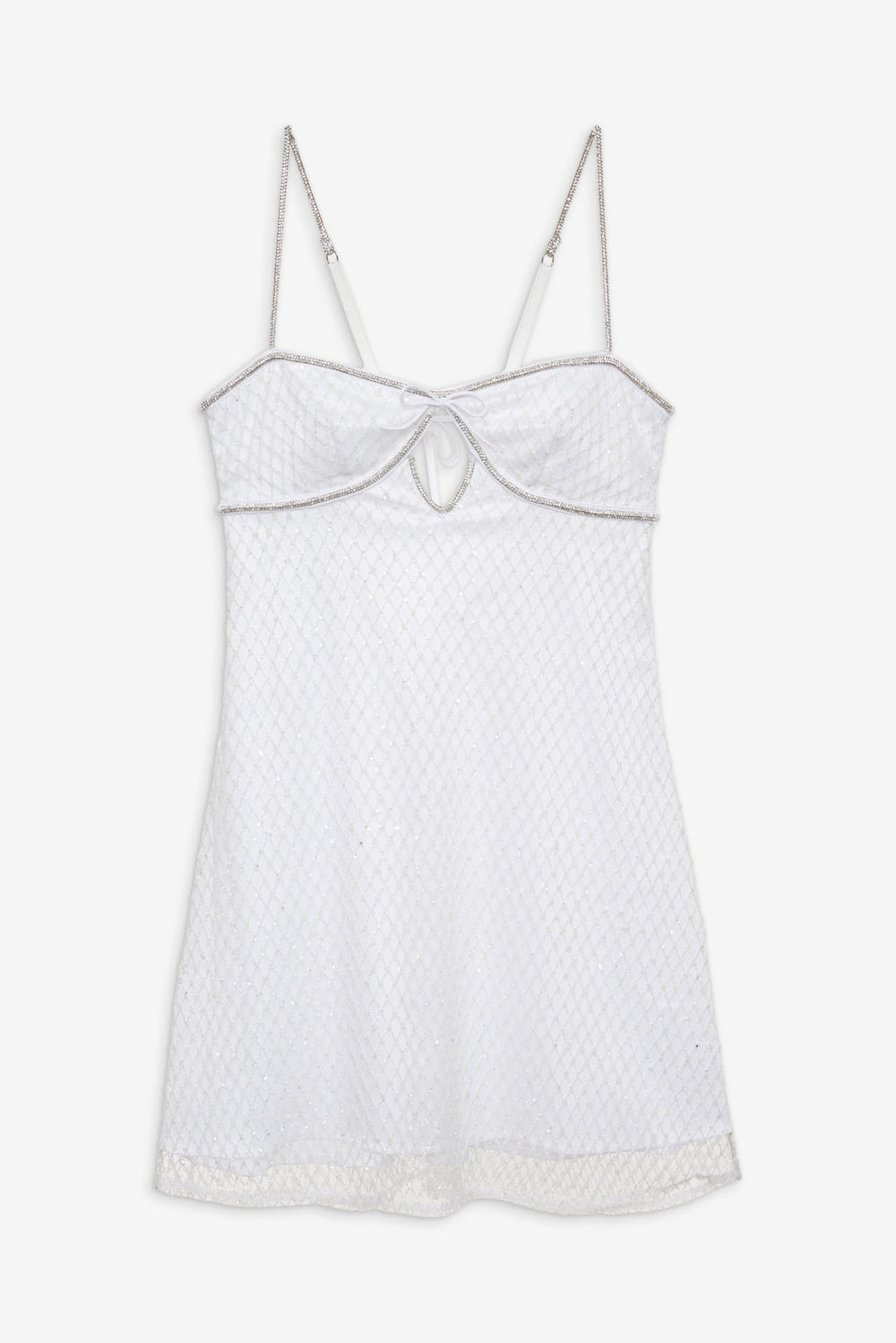 Women Glitter Slip Dress - White