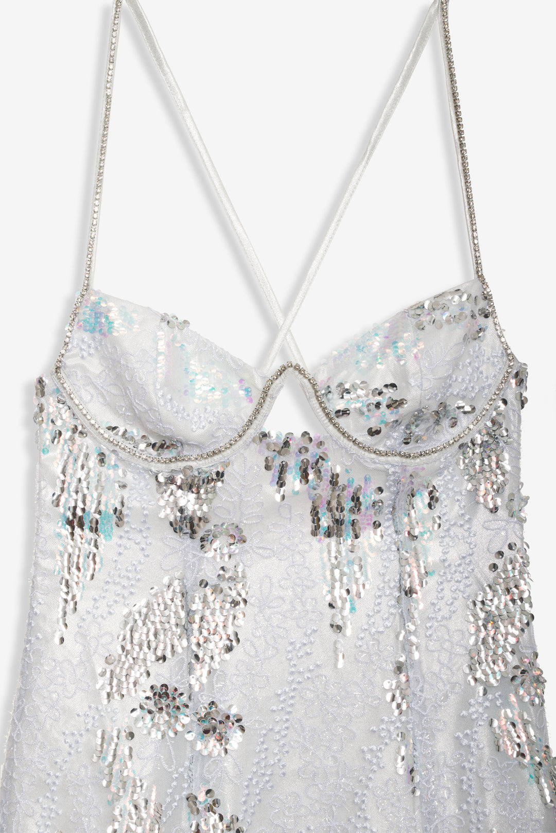 Women Opal Mini Dress - Silver