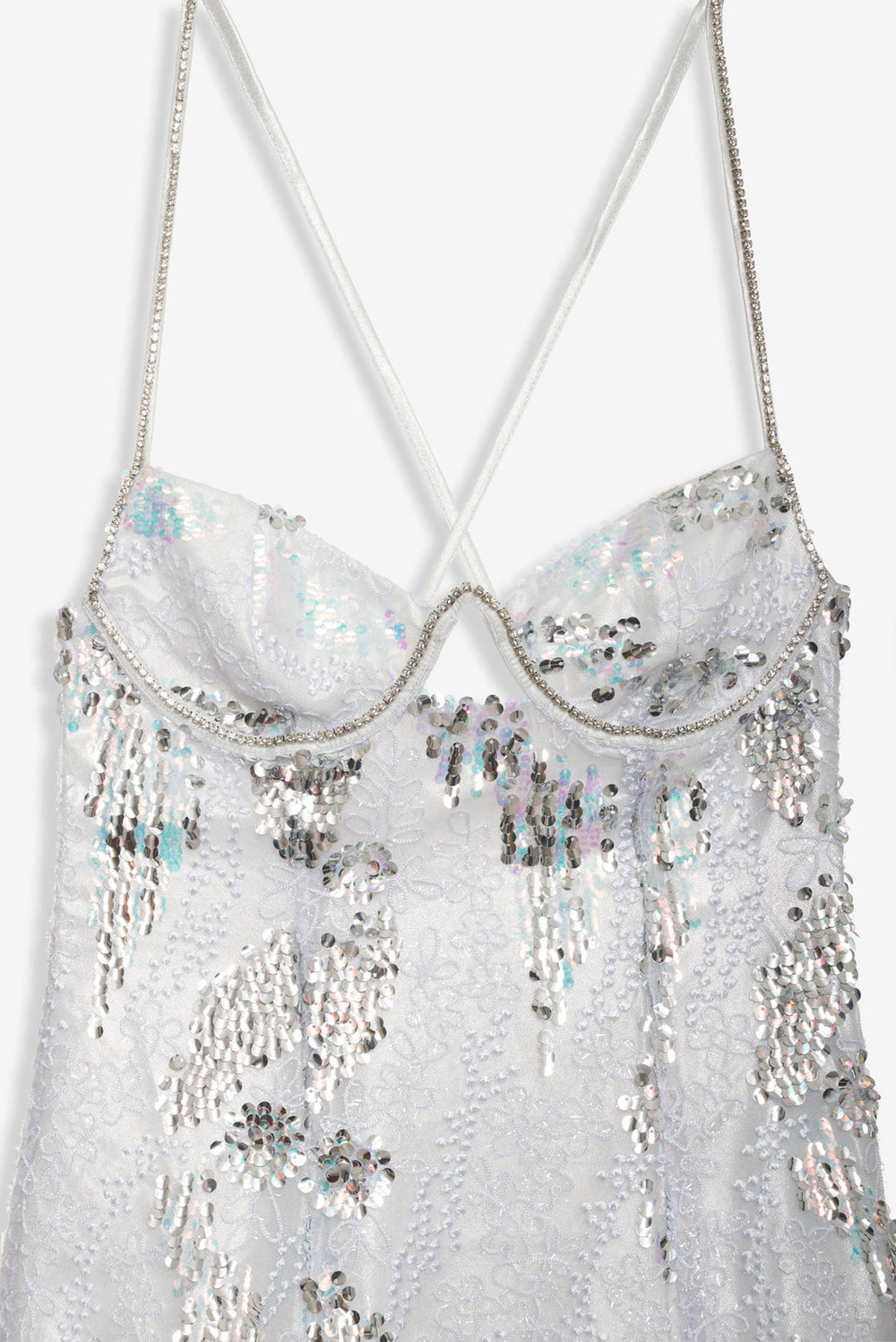 Women Opal Mini Dress - Silver