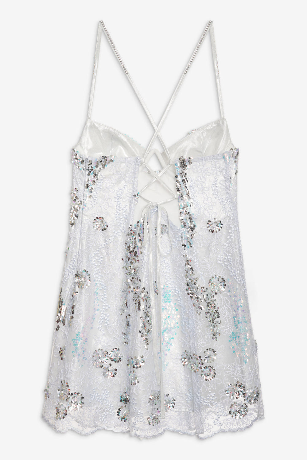 Women Opal Mini Dress - Silver