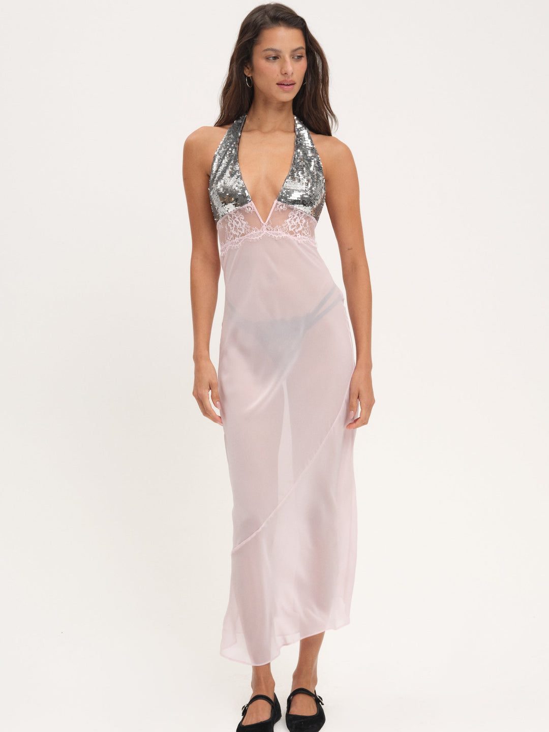 Women Maia Maxi Slip Dress - Pink