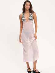 Women Maia Maxi Slip Dress - Pink