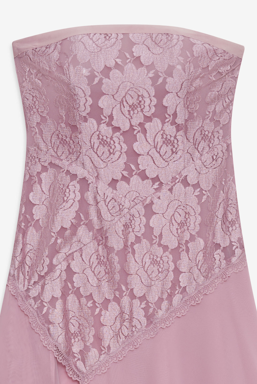 Women Claudia Rose Lace Strapless Midi Dress - Mulberry