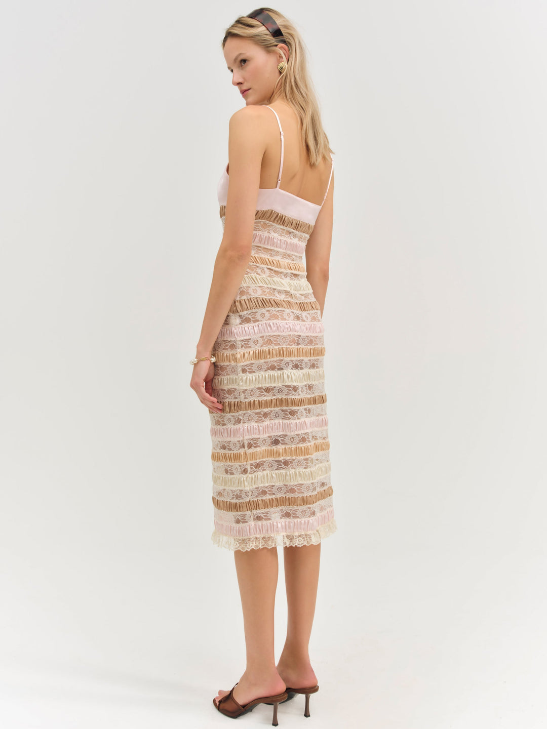 Women Layer Cake Midi Dress - Pink
