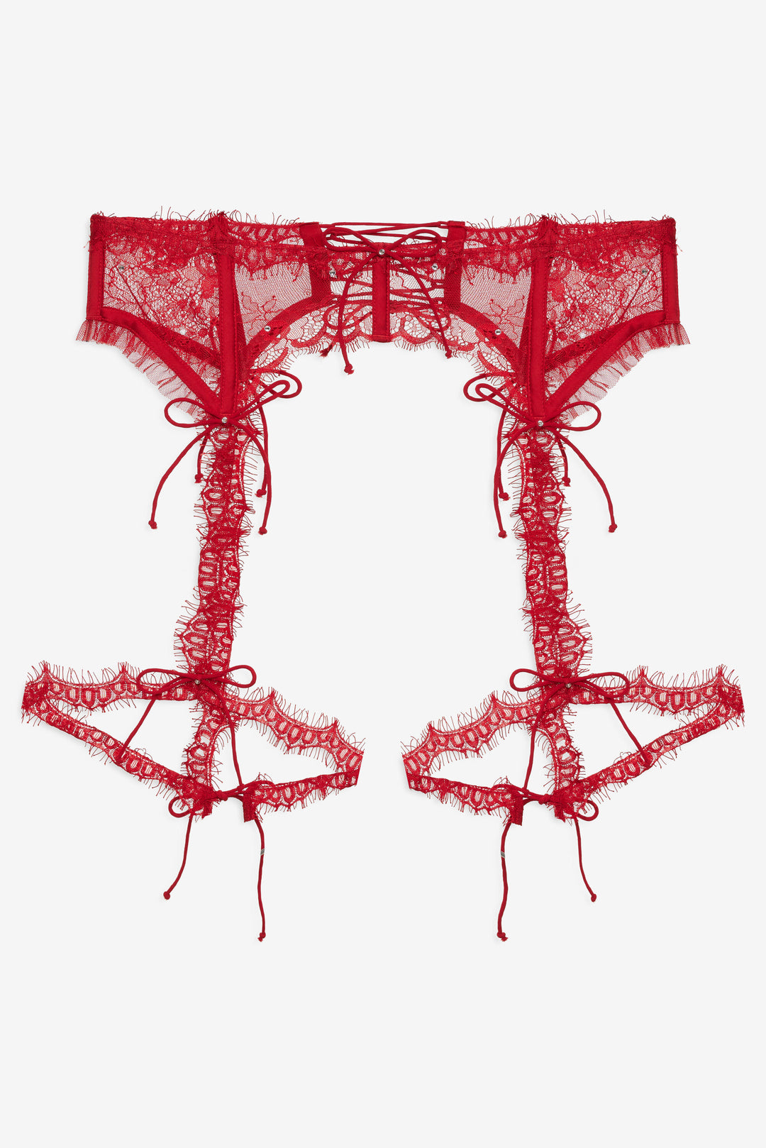 Women Sonja Garter Belt - Red