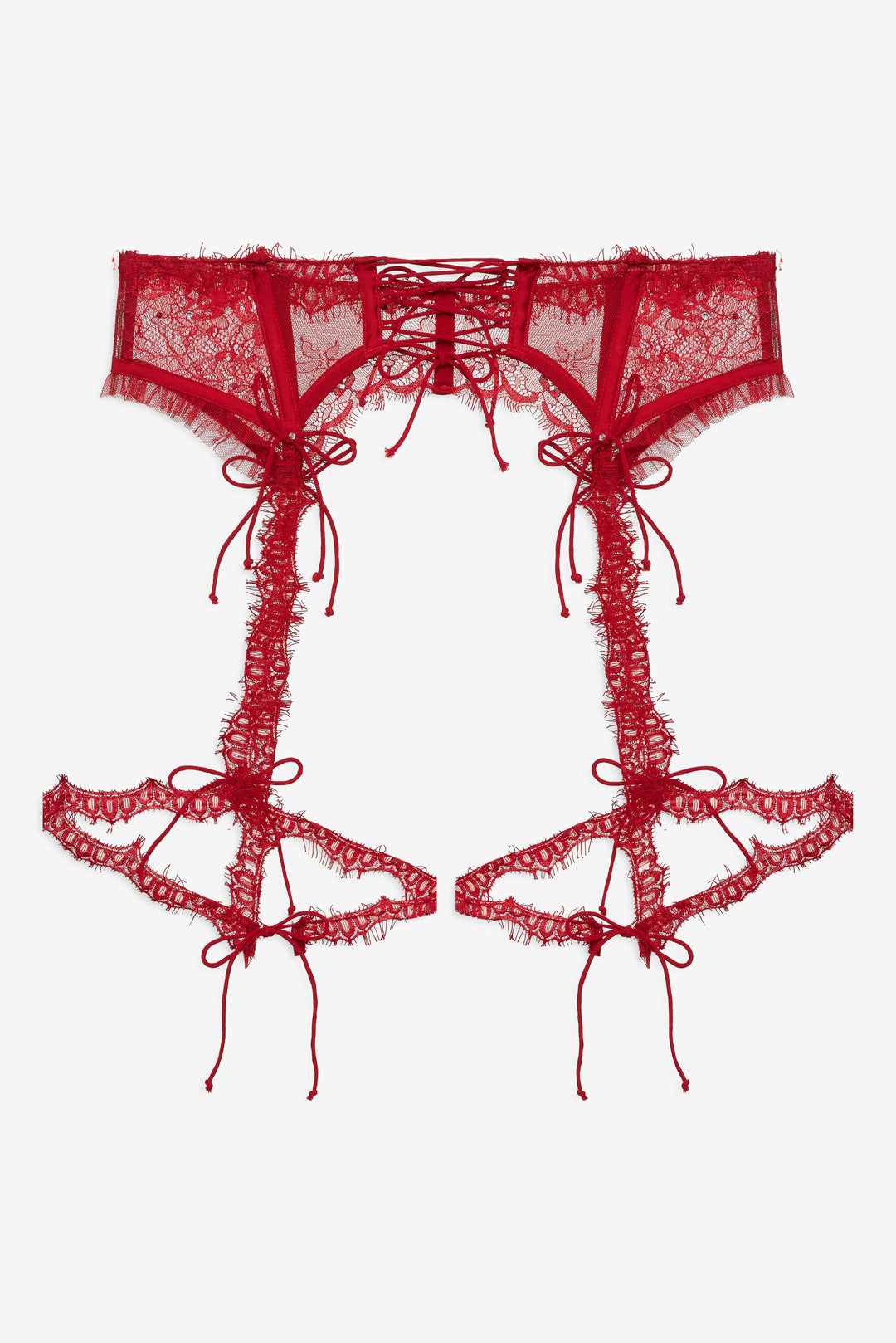Women Sonja Garter Belt - Red