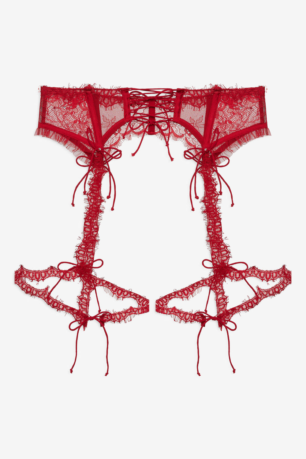 Women Sonja Garter Belt - Red