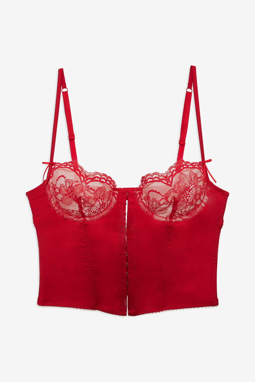 Women Fiona Lace Bustier - Red