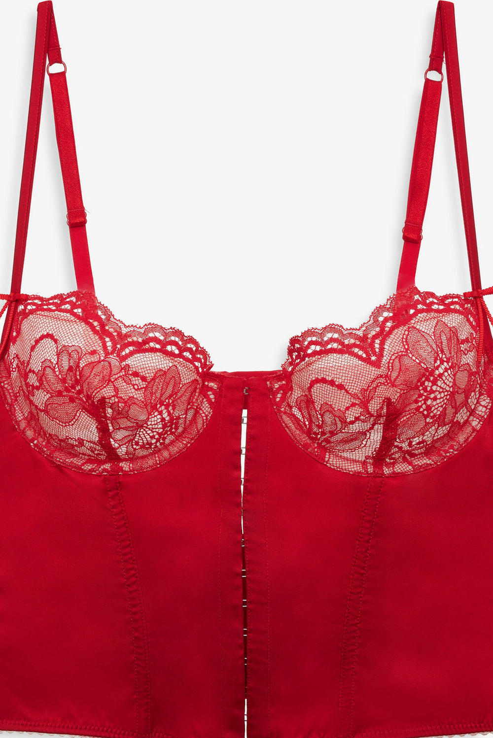 Women Fiona Lace Bustier - Red