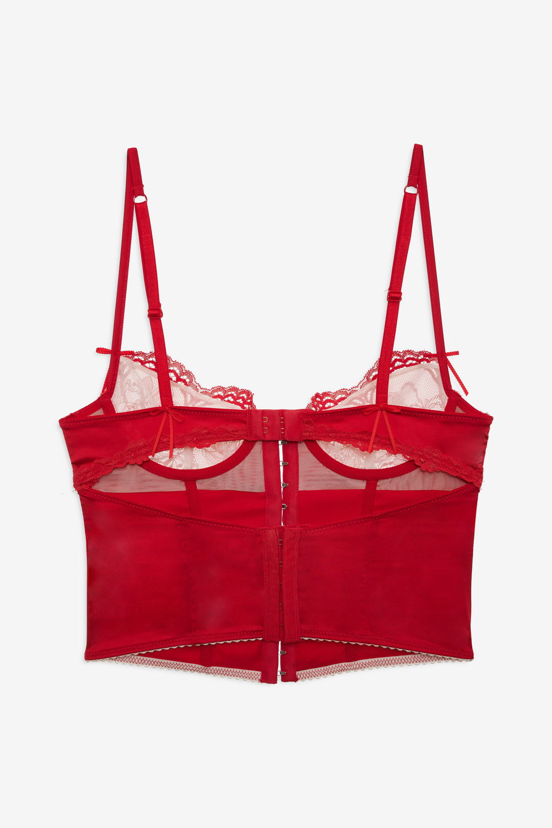 Women Fiona Lace Bustier - Red