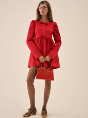 Women Lucia A-Line Mini Dress - Red