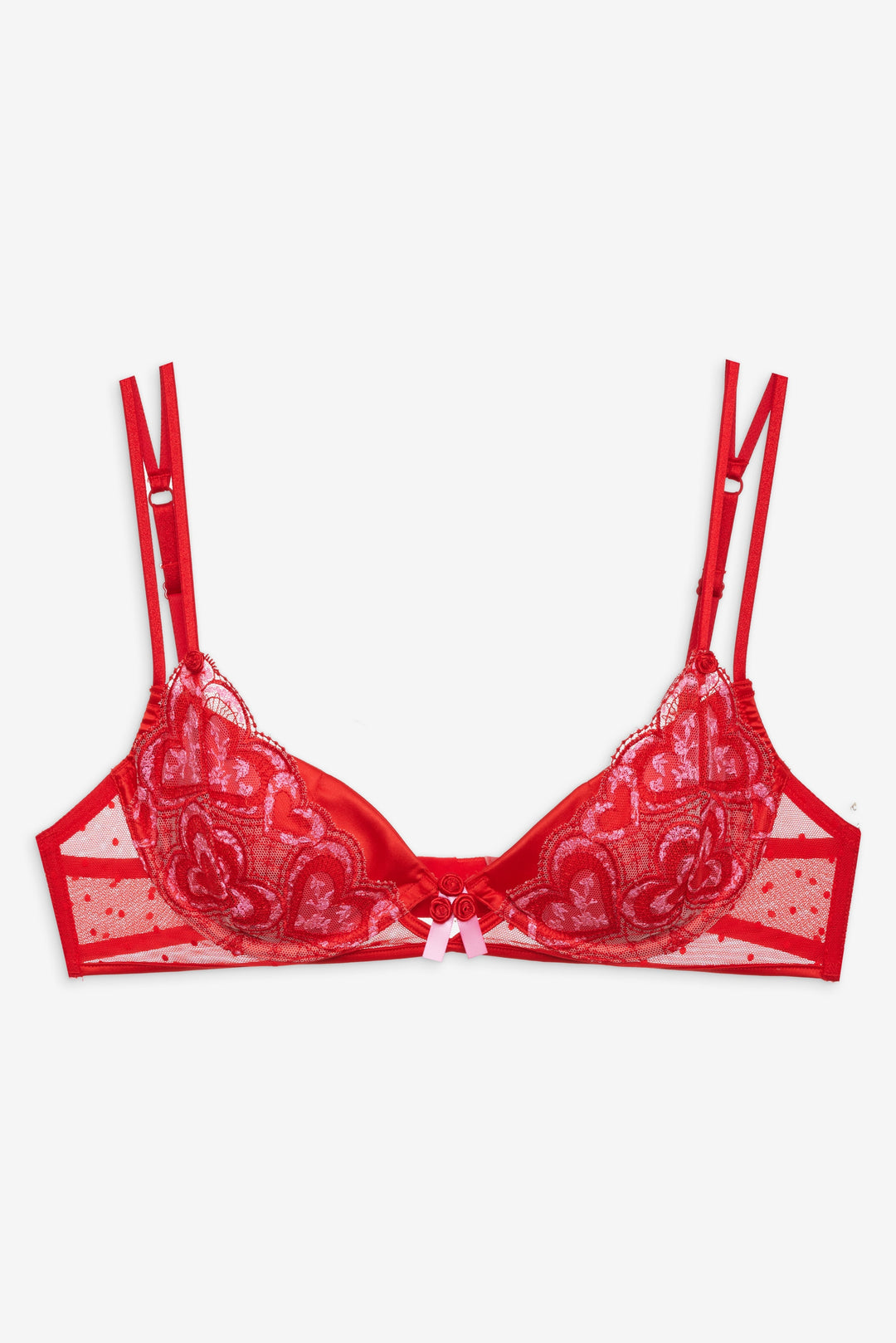 Women Heartbeat Underwire Bra - Red