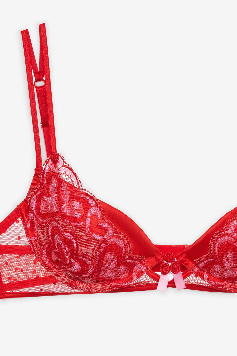 Women Heartbeat Underwire Bra - Red