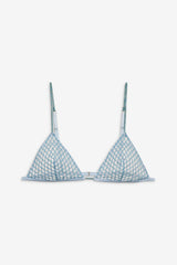 Women Glitter Bralette - Blue