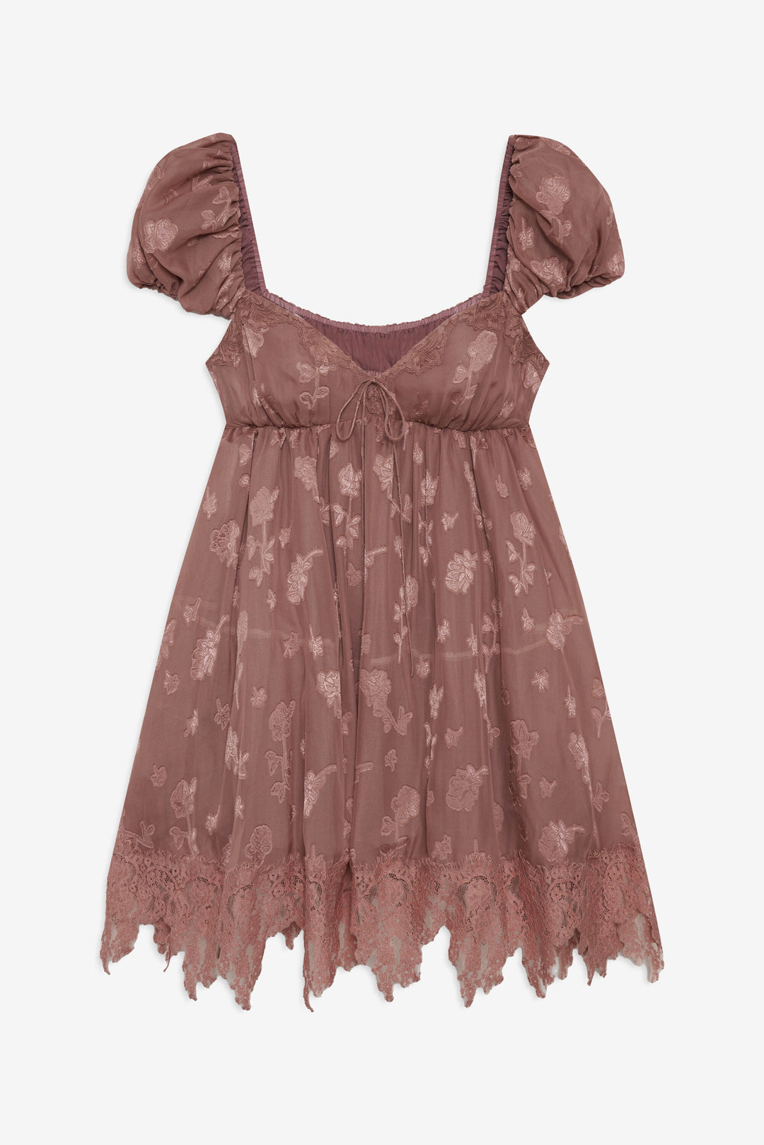Women Olivia Mini Dress - Mahogany