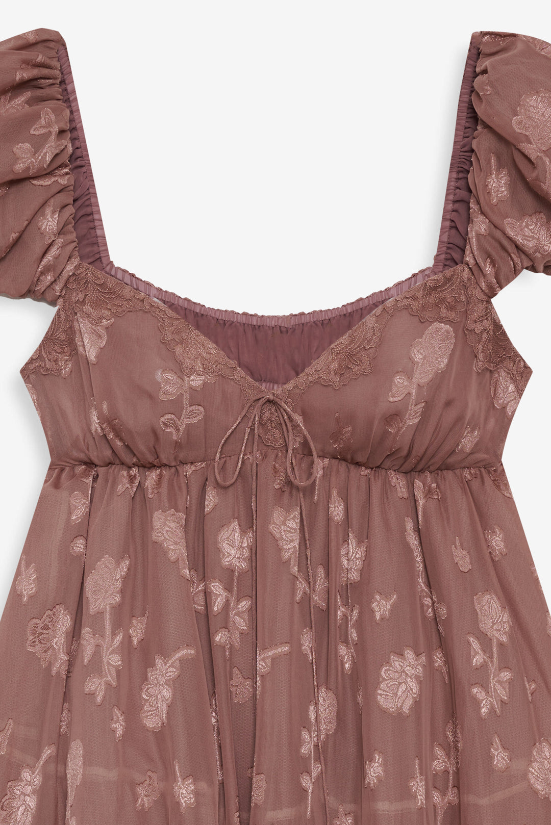 Women Olivia Mini Dress - Mahogany