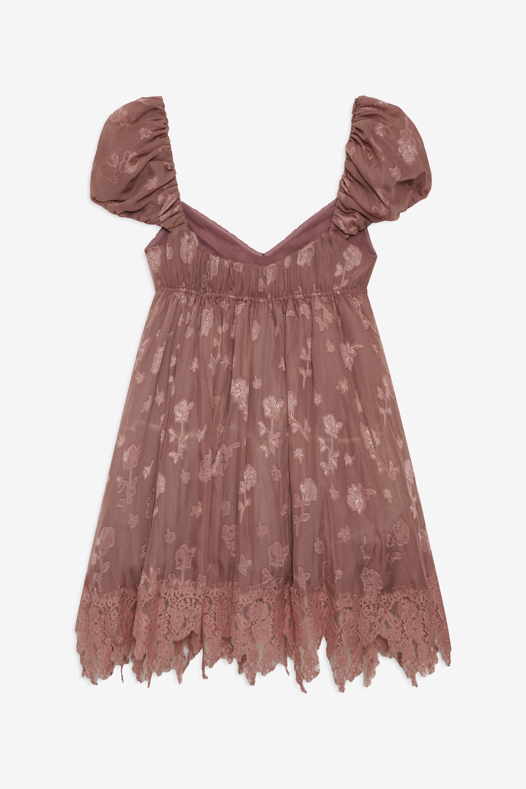 Women Olivia Mini Dress - Mahogany