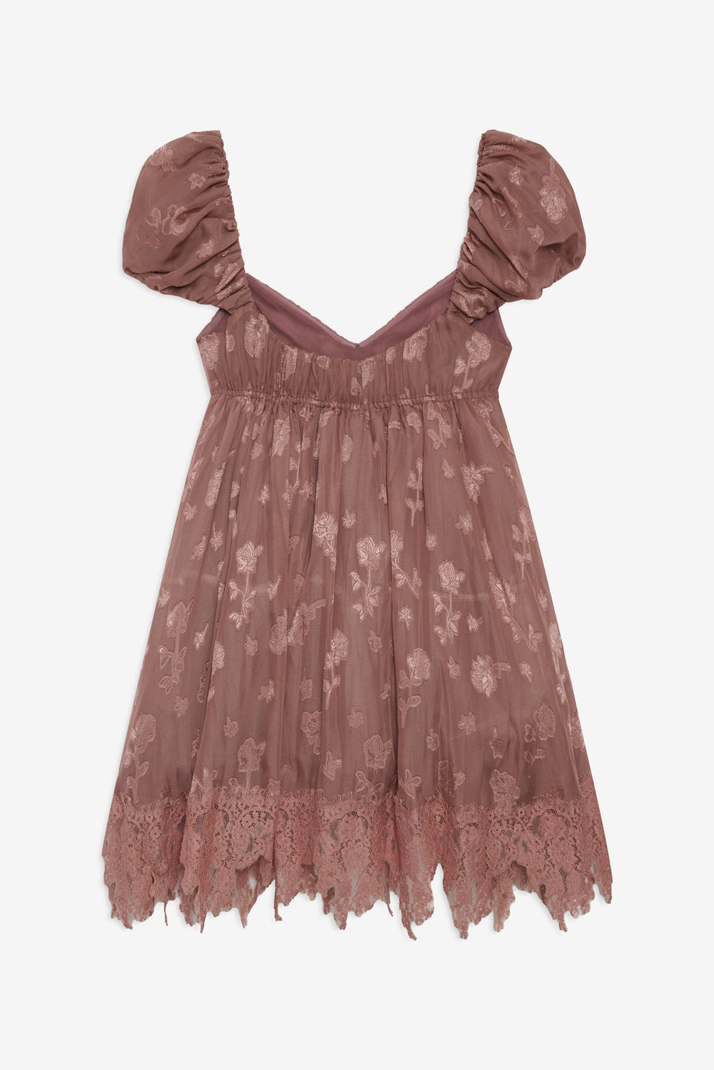 Women Olivia Mini Dress - Mahogany