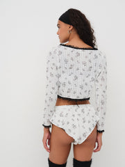 Women Fawn Cardigan - White