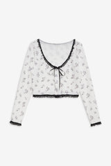 Women Fawn Cardigan - White