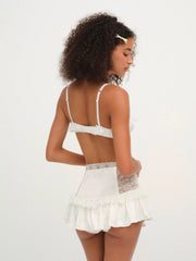 Women Lana Corset Skirt - White