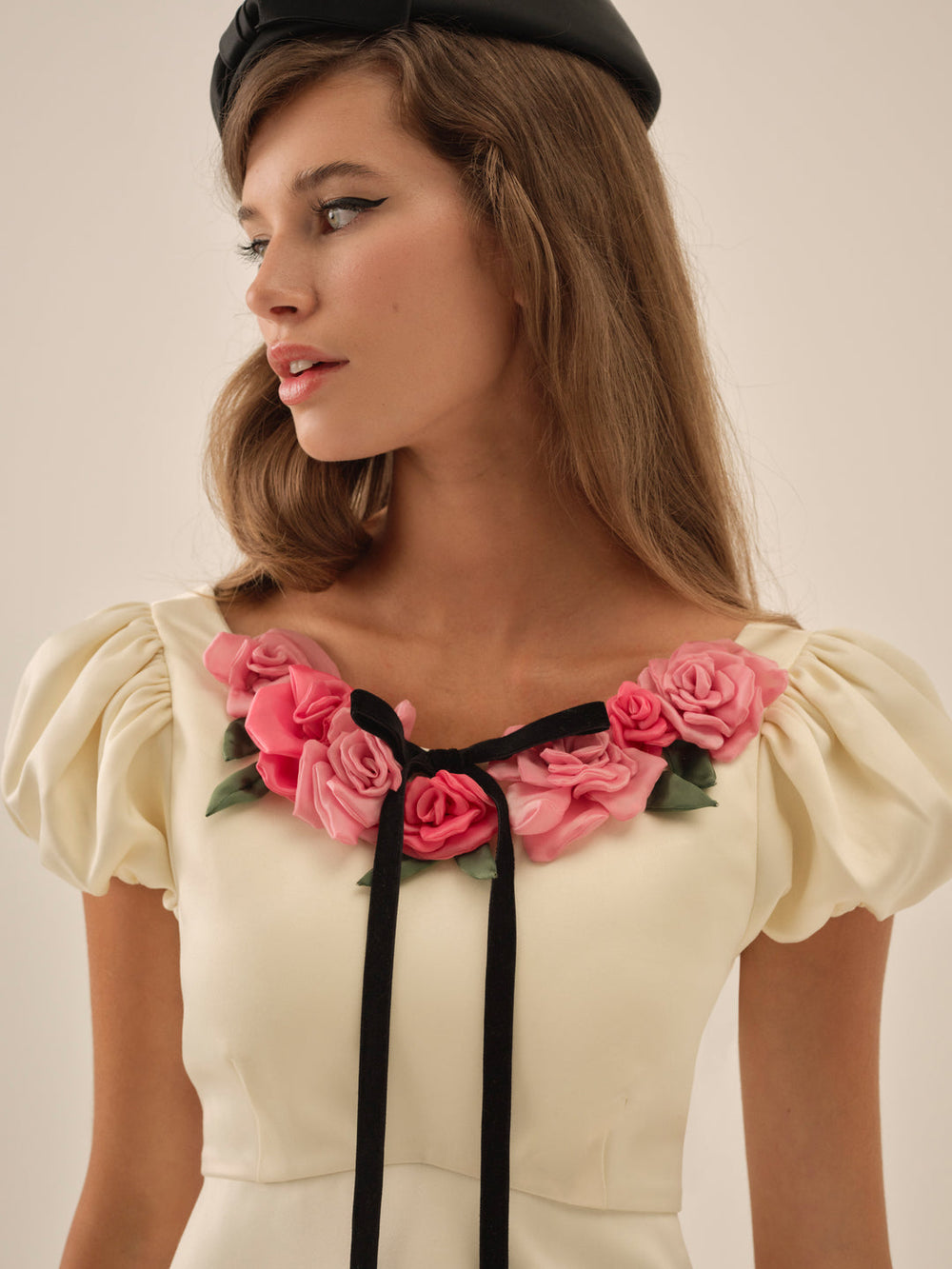 Women Rosalie Mini Dress - Cream