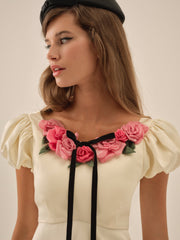 Women Rosalie Mini Dress - Cream