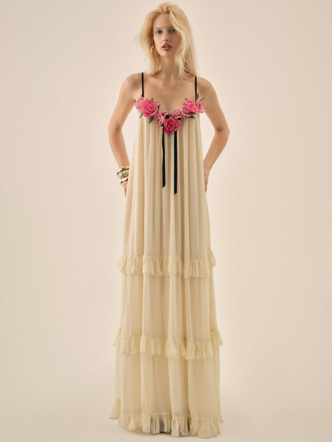 Women Rosalie Maxi Dress - Cream