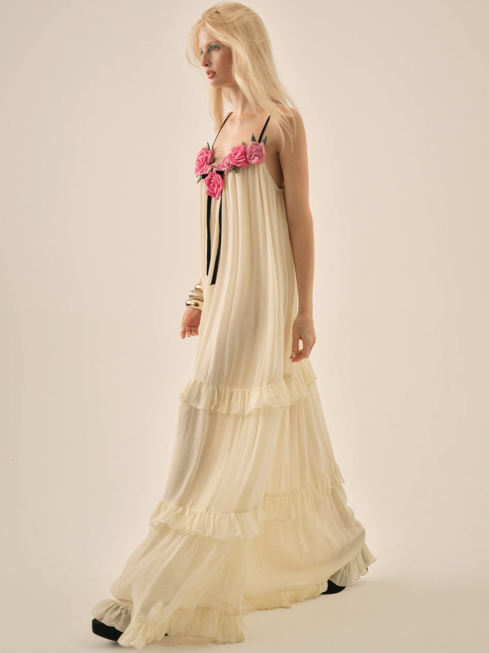 Women Rosalie Maxi Dress - Cream