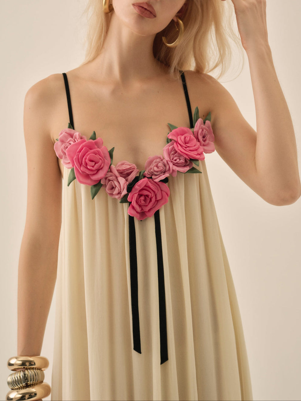 Women Rosalie Maxi Dress - Cream
