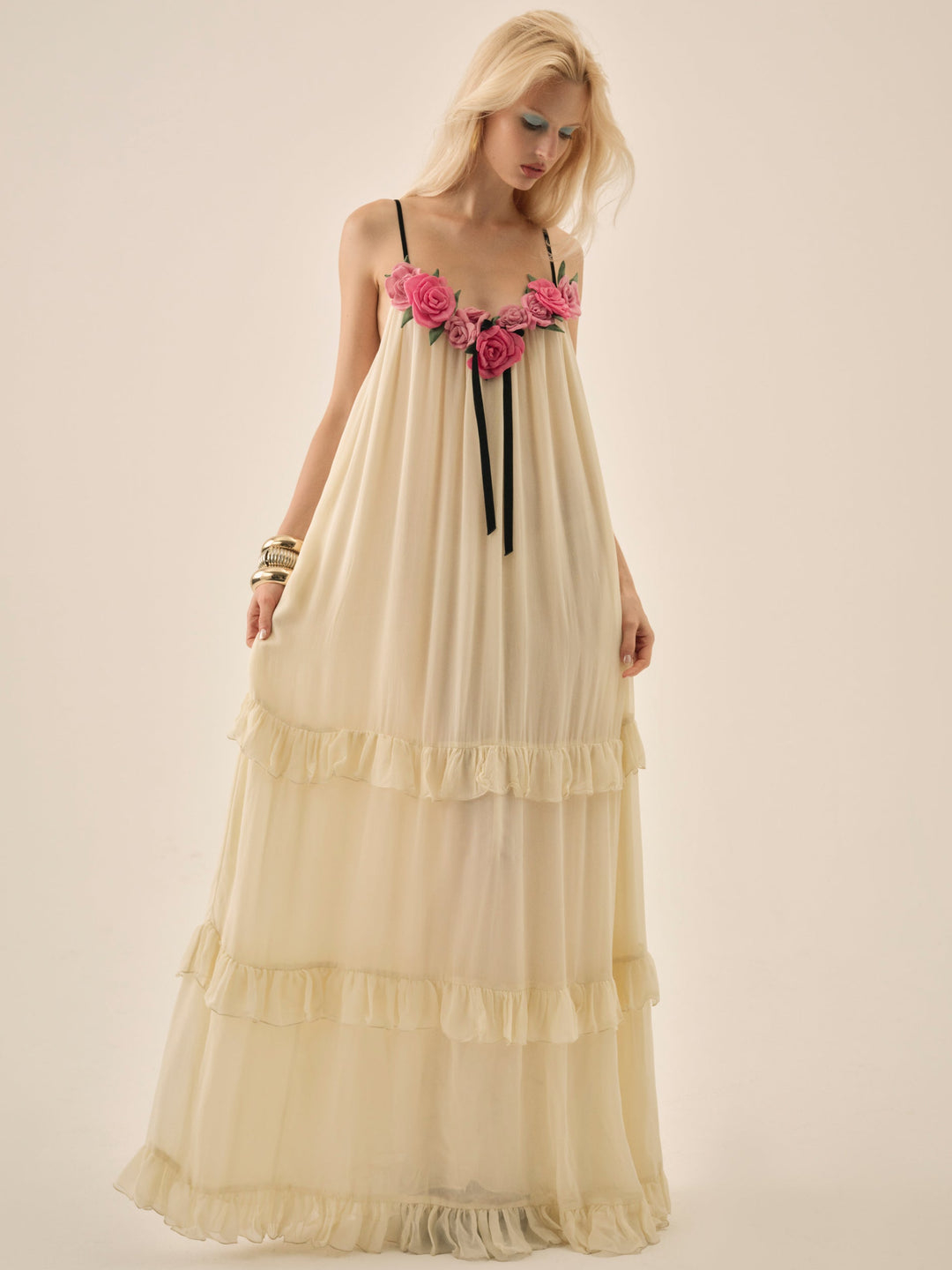 Women Rosalie Maxi Dress - Cream