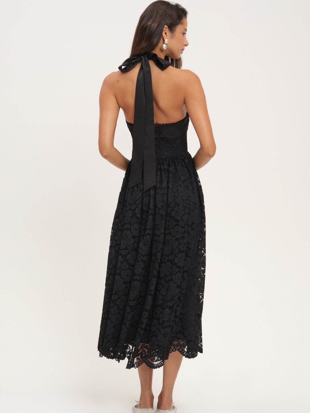 Women Lakeside Midi Dress - Black