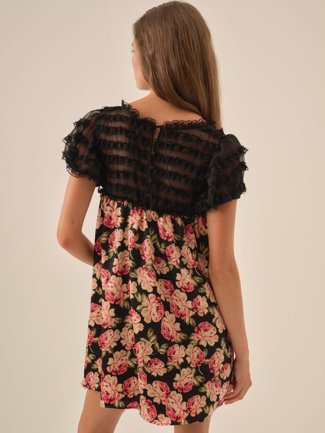 Women Belmond Floral Mini Dress - Black