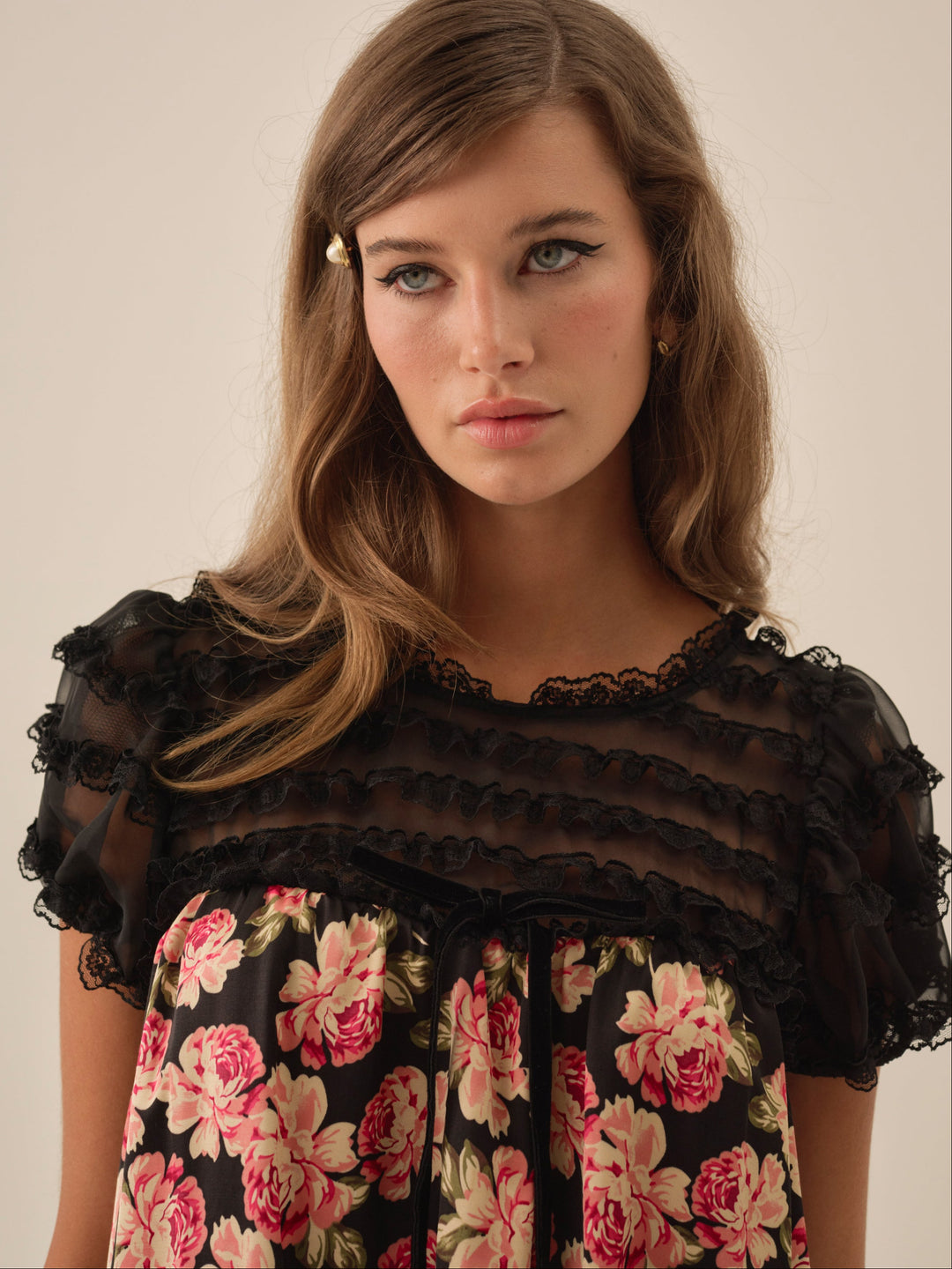 Women Belmond Floral Mini Dress - Black