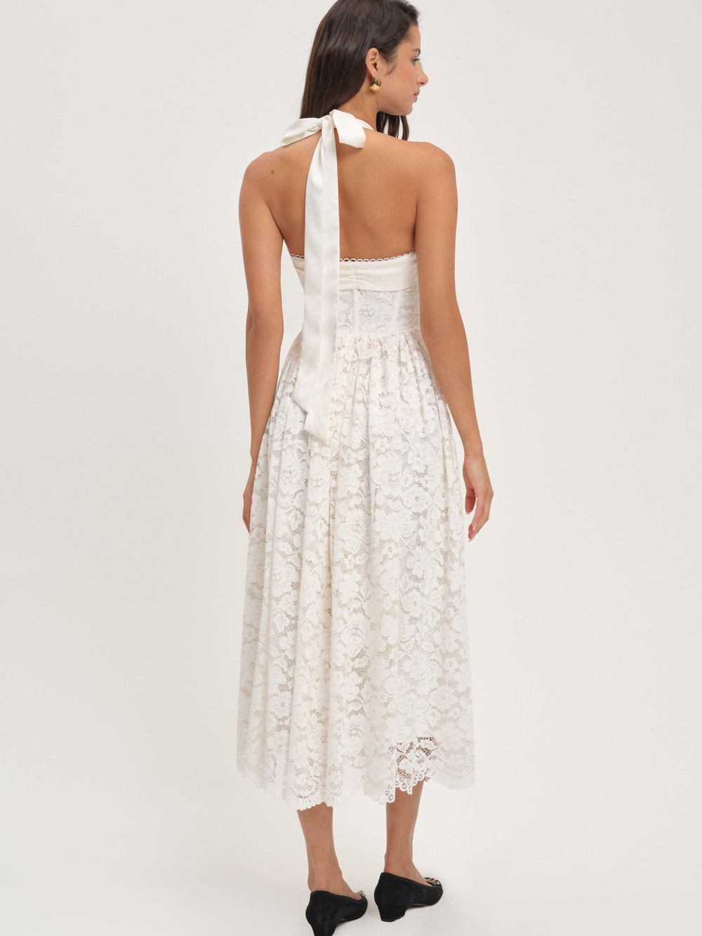 Women Lakeside Midi Dress - Cream