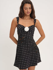 Women Claudia Mini Dress - Black