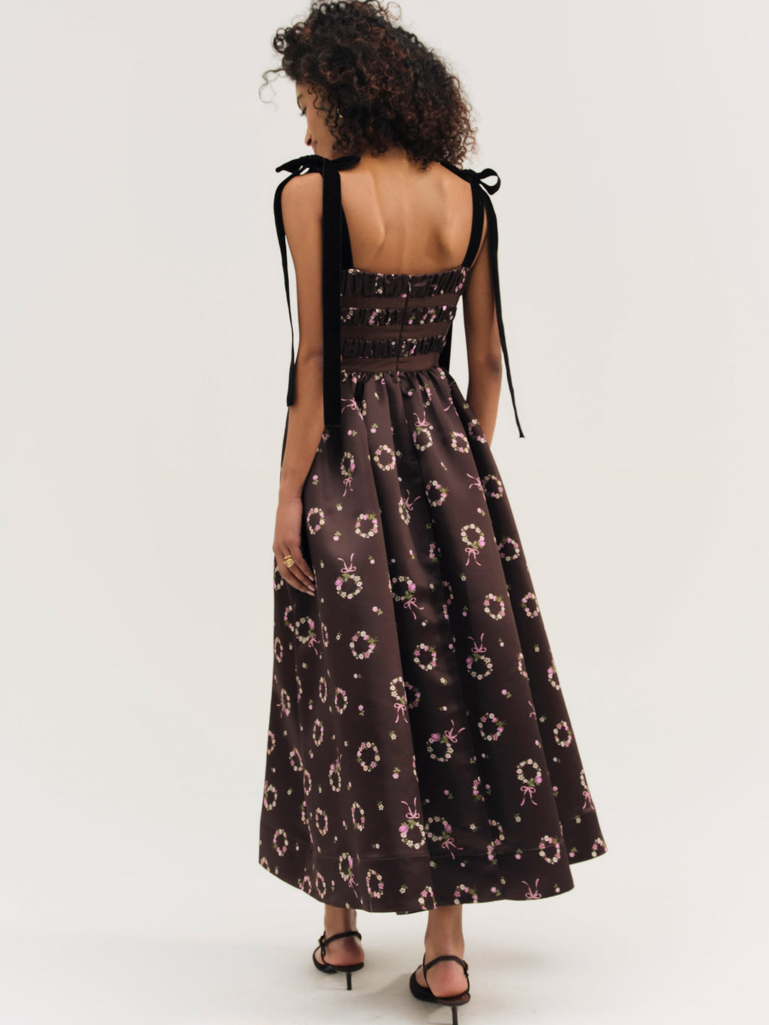Women Kendra Midi Dress - Brown