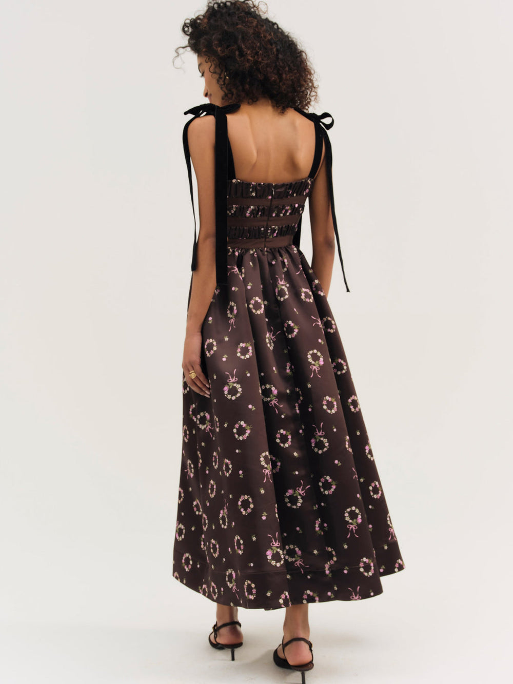 Women Kendra Midi Dress - Brown