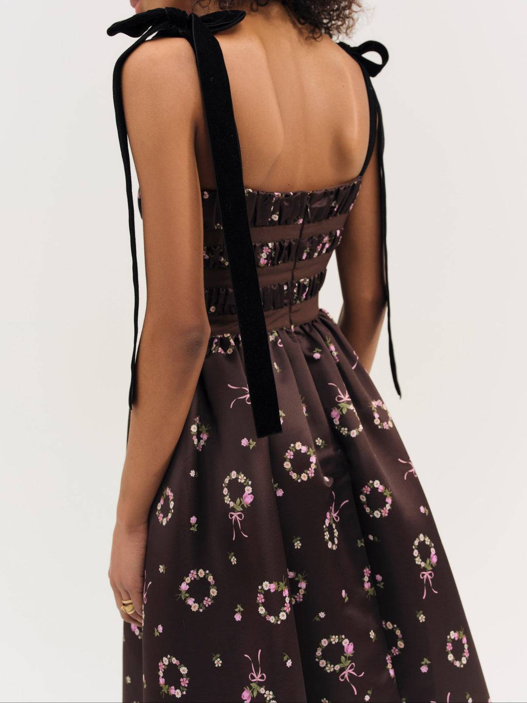 Women Kendra Midi Dress - Brown