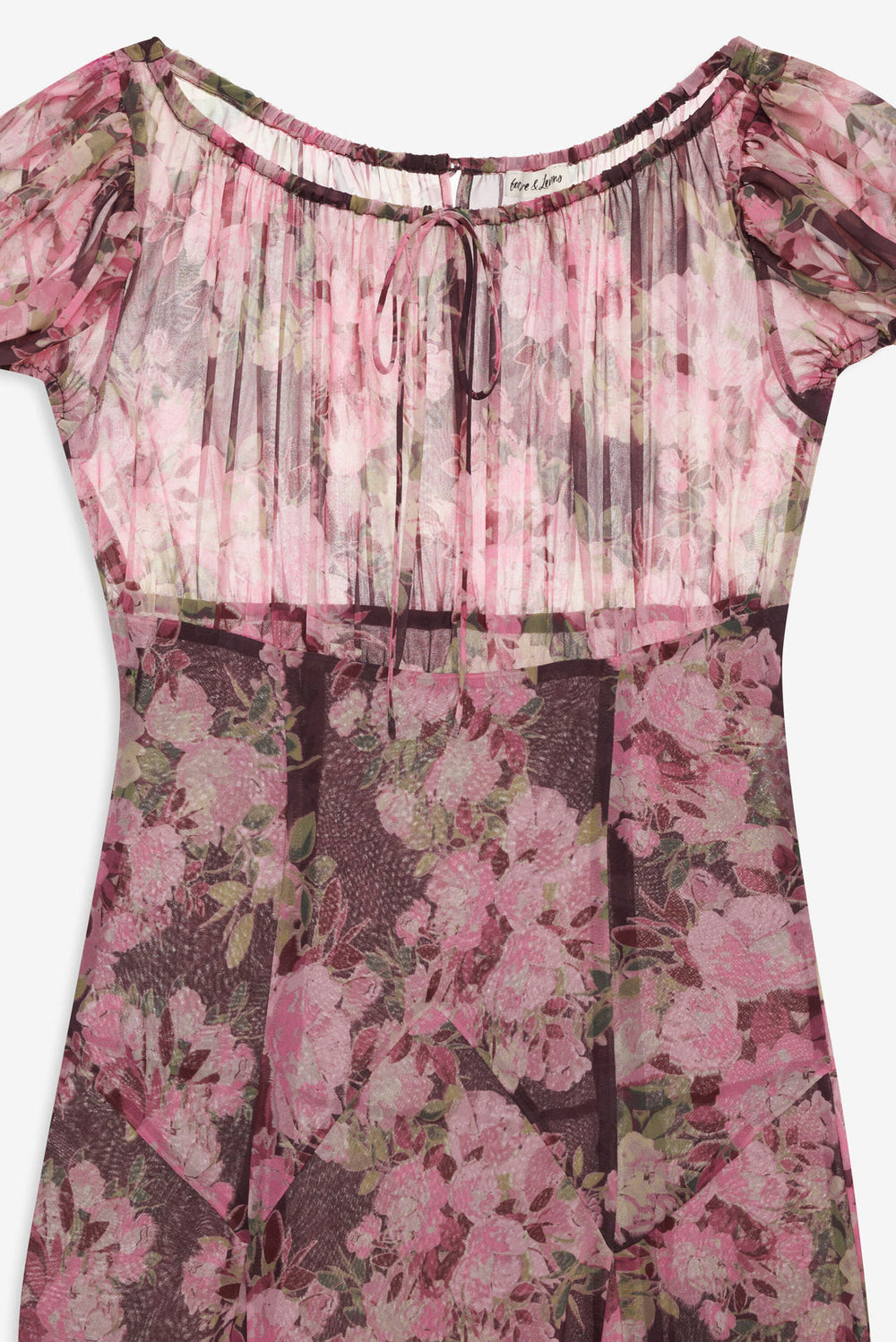 Women Adeline Floral Midi Dress - Brown