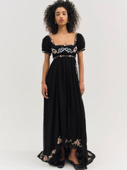 Women Rosemarie Maxi Dress - Black