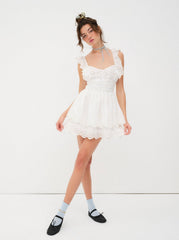 Women Serena Sleeveless Dress - White