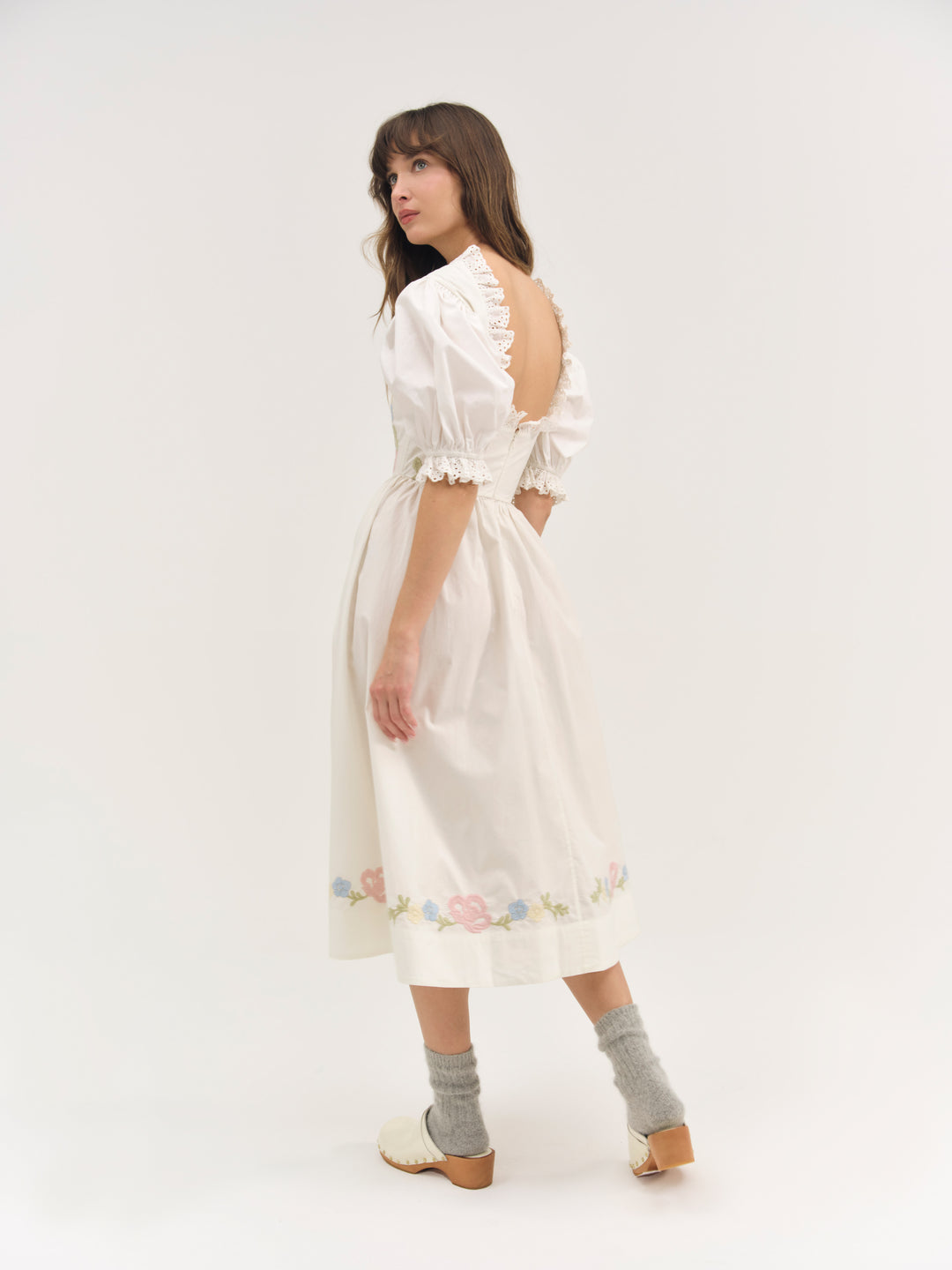 Women Erin Midi Dress - Cream