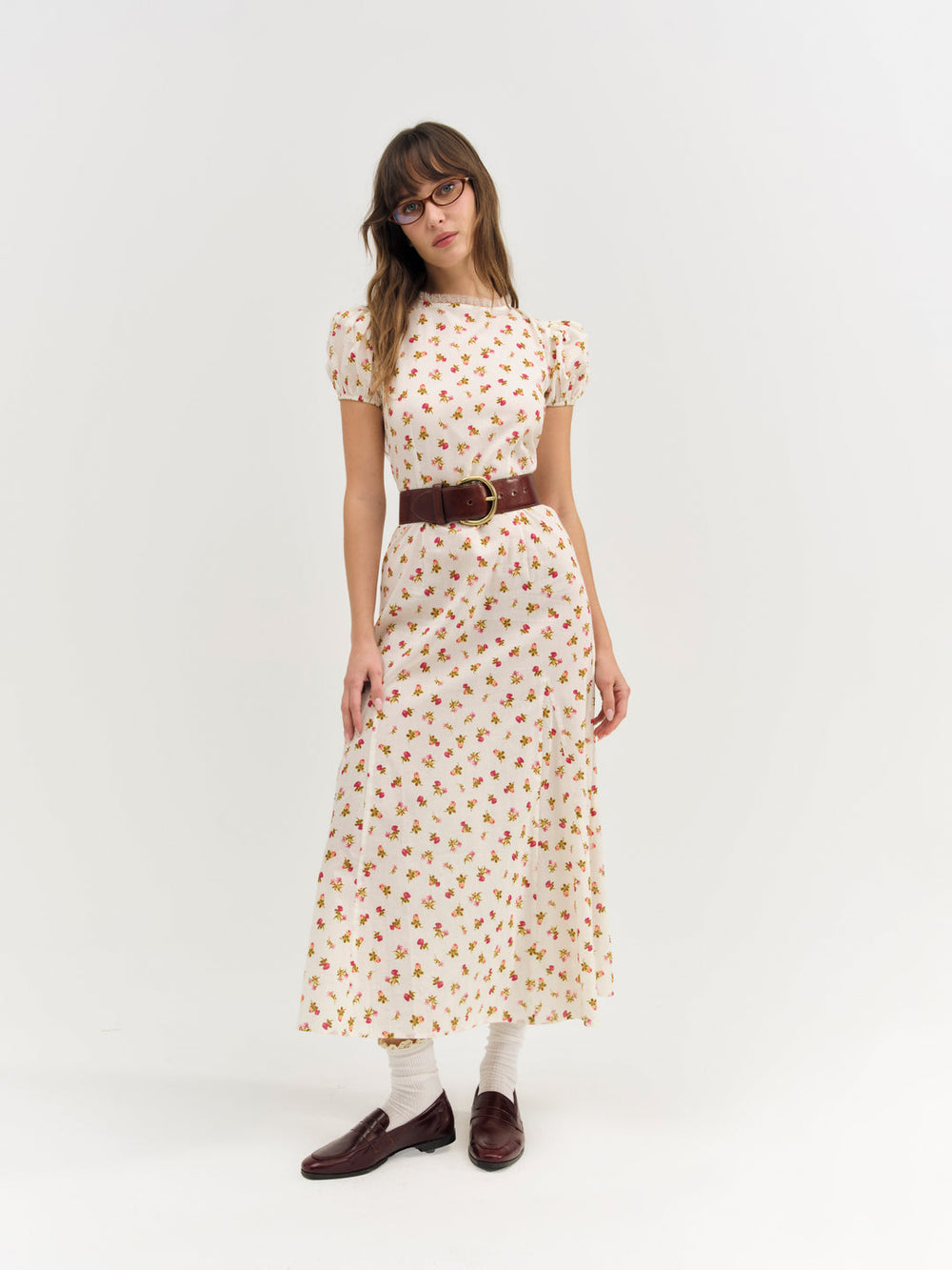 Women Adahlia Floral Maxi Dress - Cream