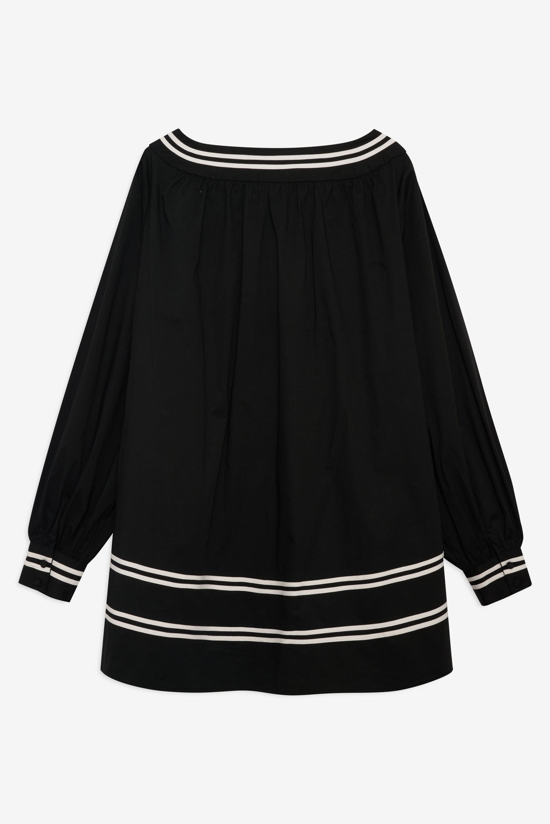 Women Helena Poplin Long Sleeve Mini Dress - Black