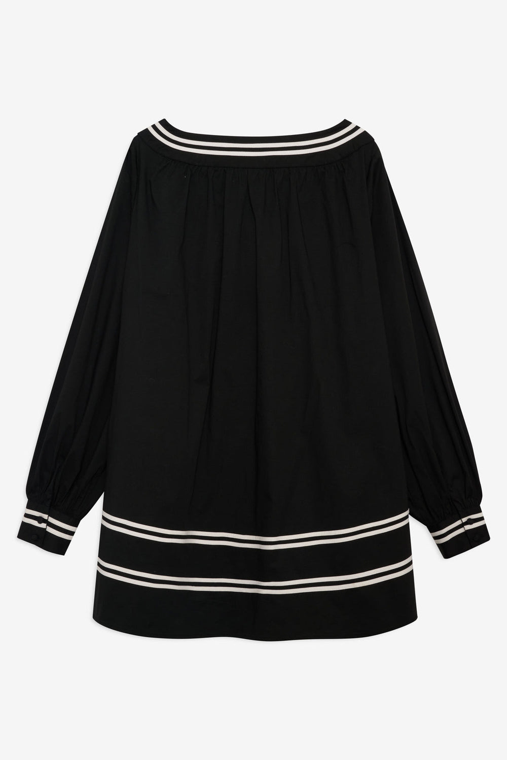 Women Helena Poplin Long Sleeve Mini Dress - Black