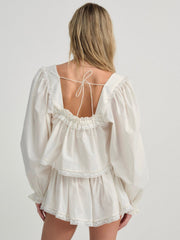 Women Venetia Sleep Top - Vintage Cream