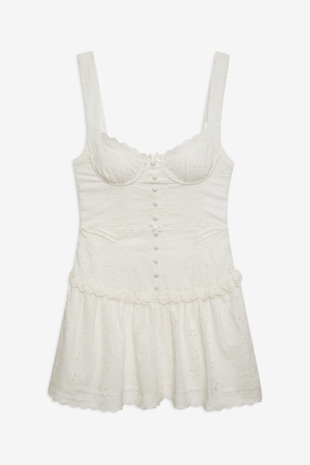 Women Dreamy Daisy Mini Dress - White