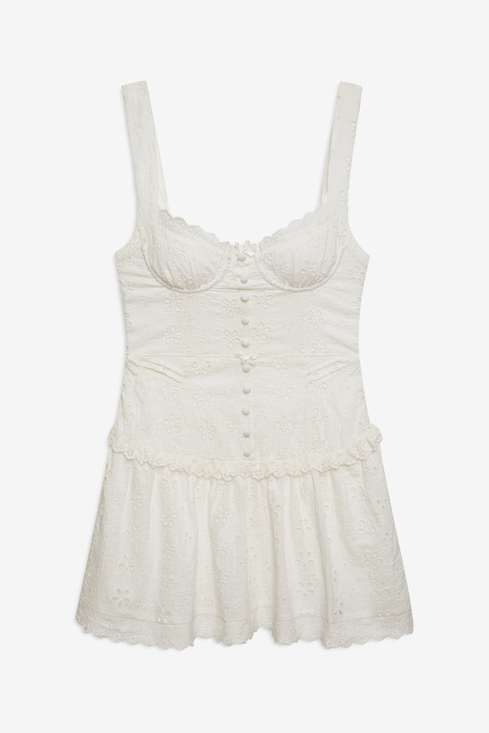 Women Dreamy Daisy Mini Dress - White