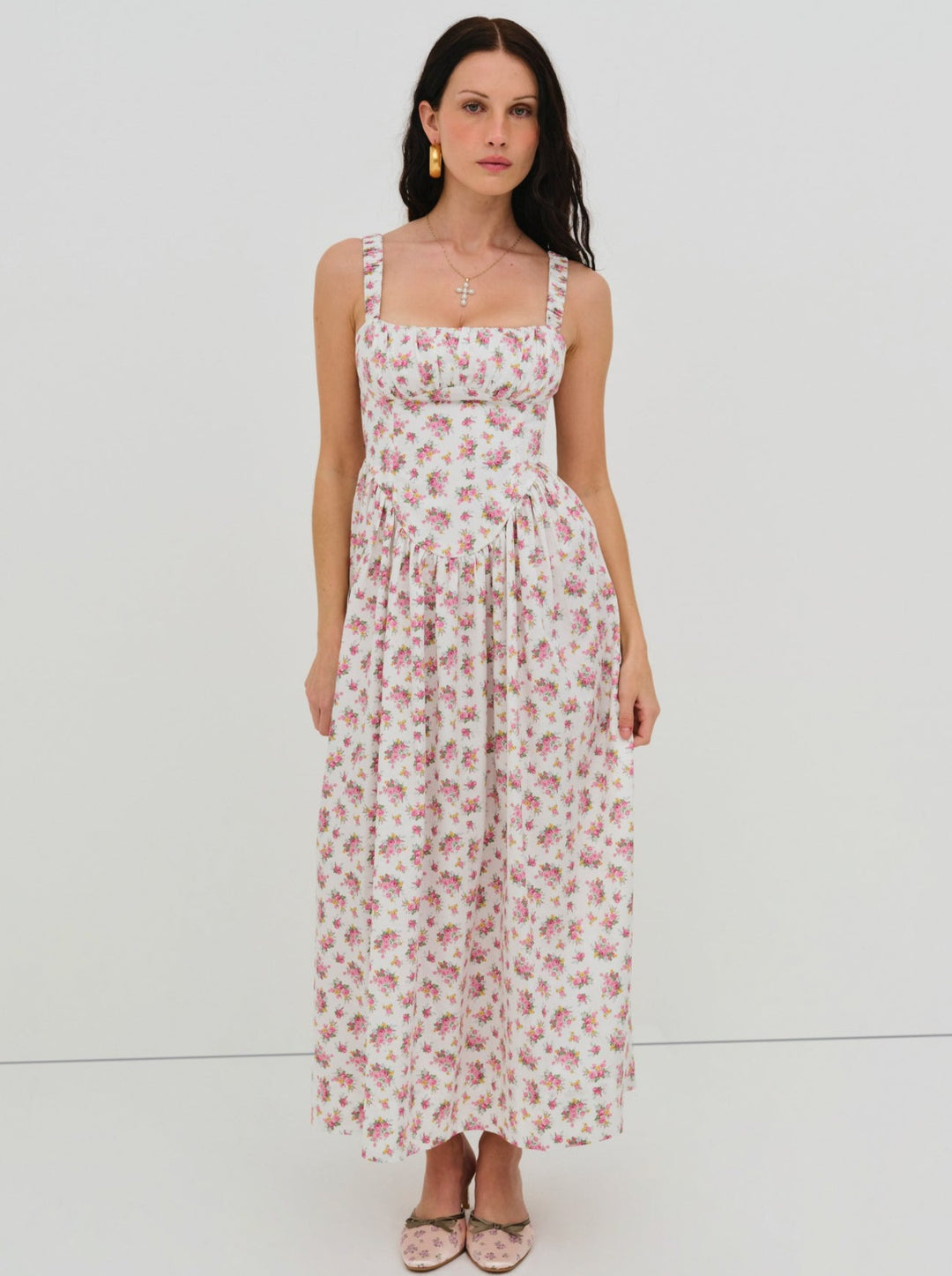 Women Etienne Midi Dress - Pink